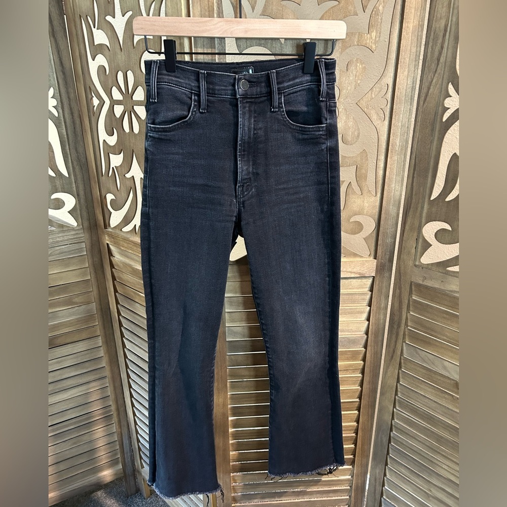 MOTHER The Hustler Ankle Fray in Encounters at Night Wash Size 25